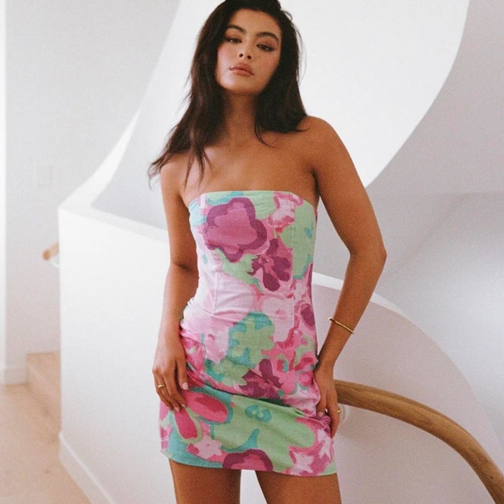 Sabo skirt strapless dress